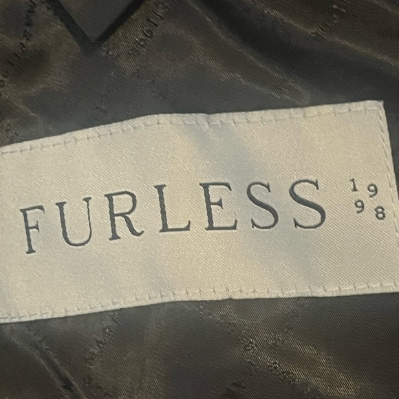 Black Furless Faux Fur oversized  coat by Marei 1998 - Picture 9 of 11